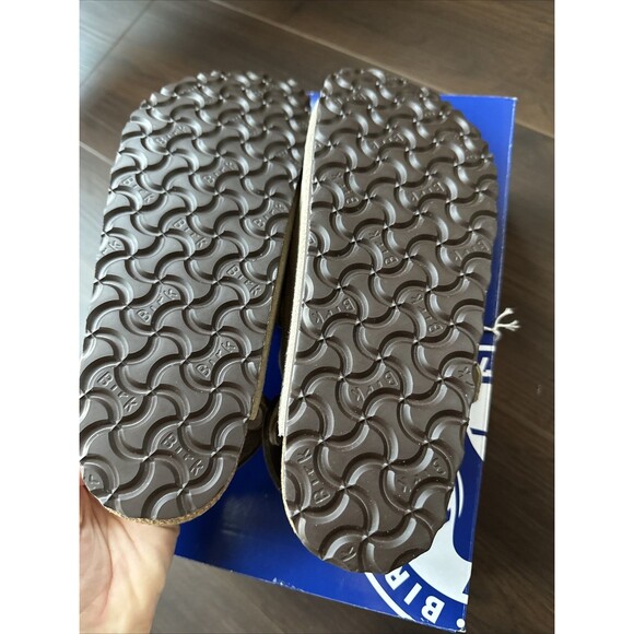 Birkenstock Tokio Suede Taupe Sz 40 EU NWT Narrow Fit - Picture 4 of 6